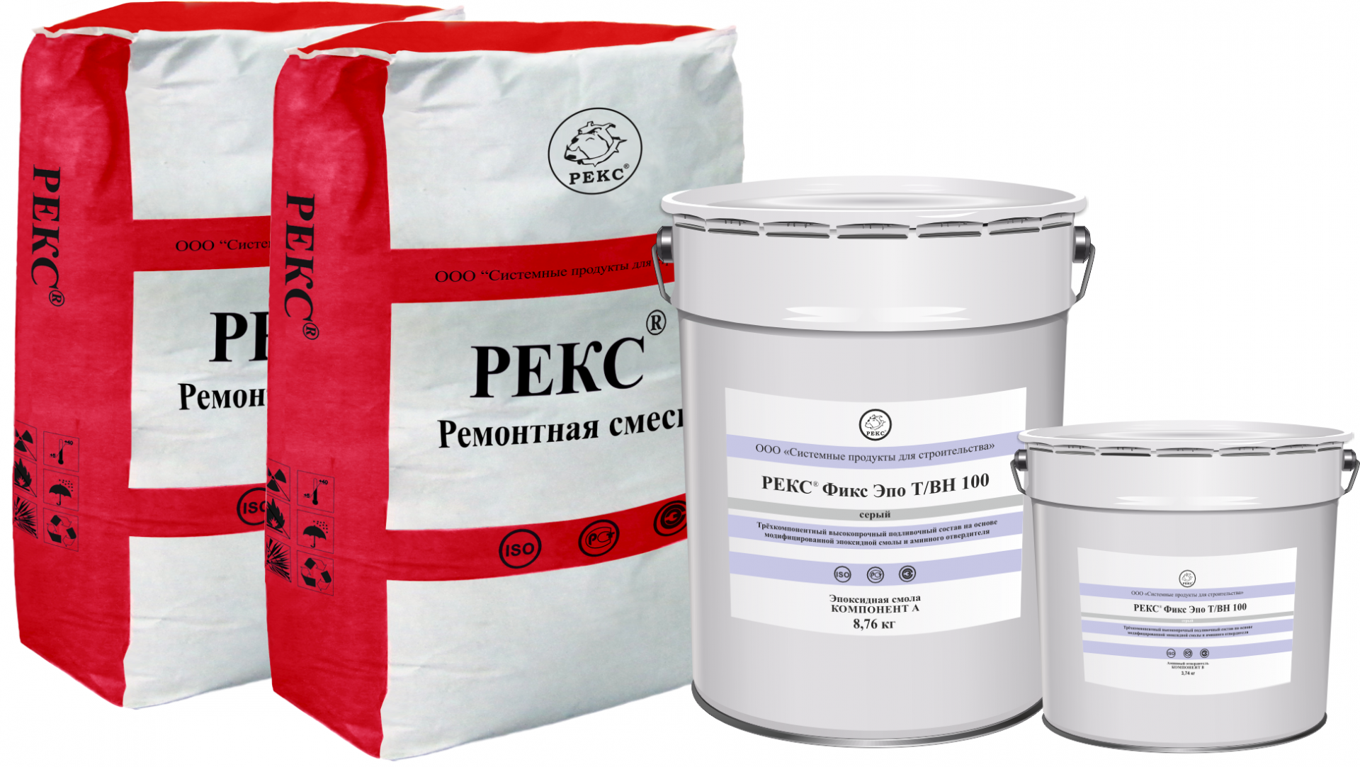 Рекс® Фикс Эпо Т/Вн 100 (комплект 62,5 кг)