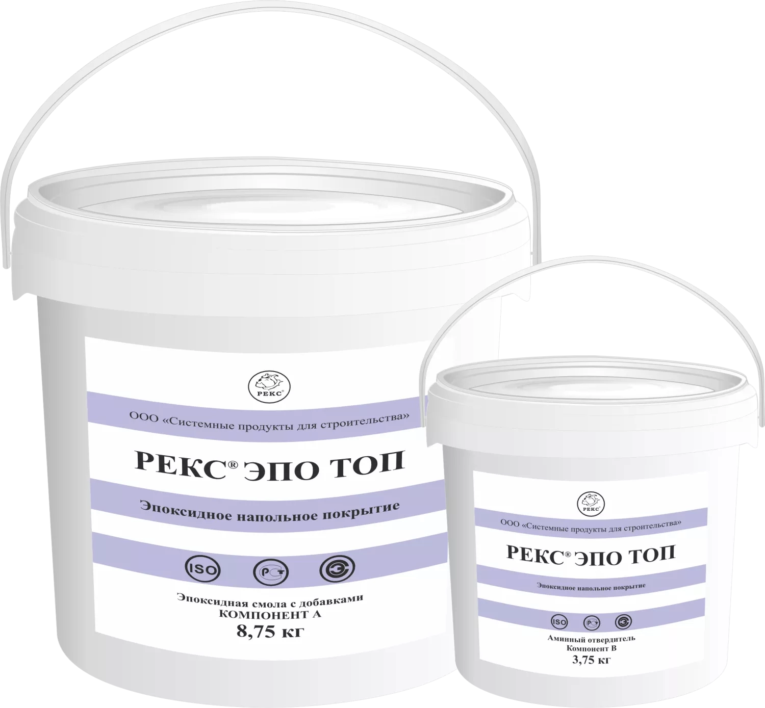 РЕКС® Эпо Топ (Комплект 12,5 кг (пластик.ведро 8,75 кг и 3,75 кг))