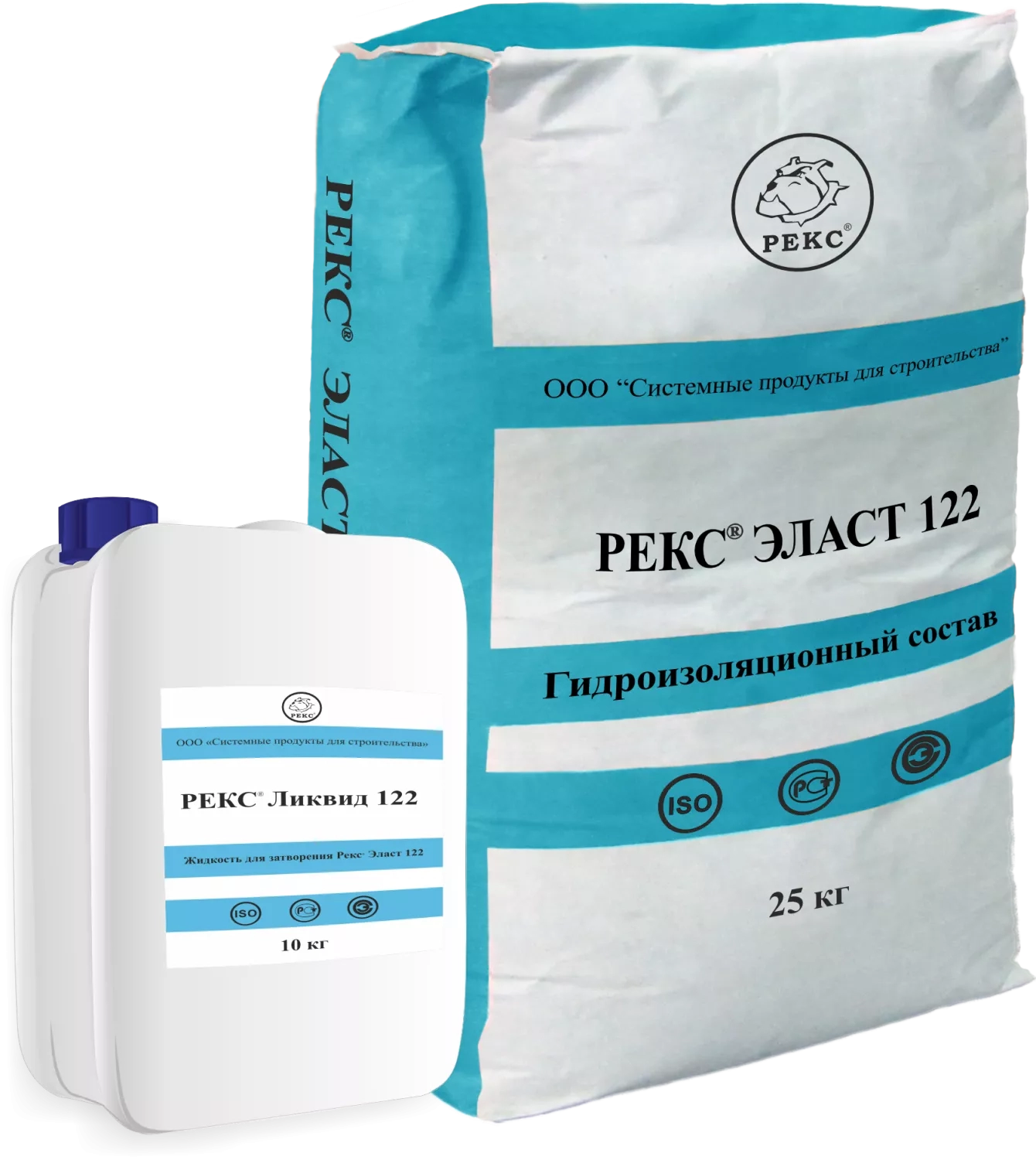 РЕКС® Эласт 122 (комплект 35кг.(меш. 25 +канистра 10 кг))