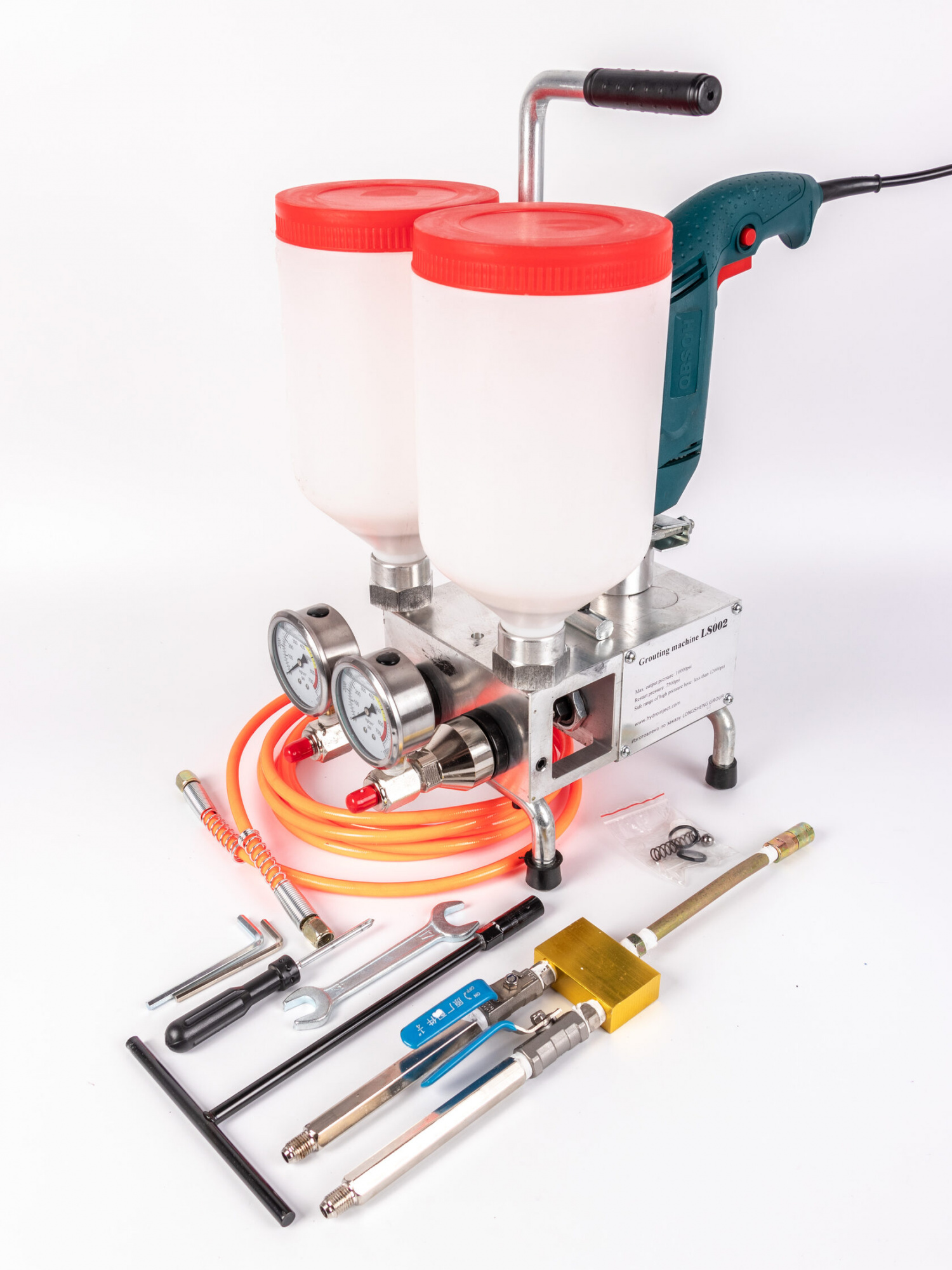 Насос поршневой 2К LS002 (полиуретаны однокомпонентные и двухкомпонентные )